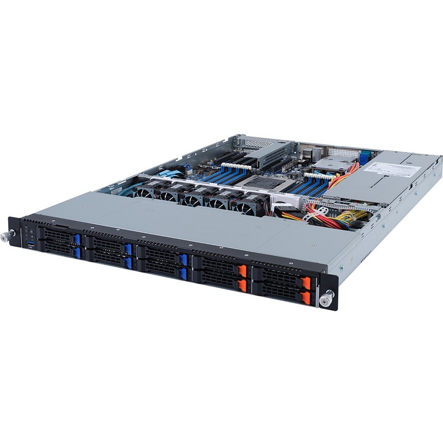 GIGABYTE R152-P31 (Rev. 100) Barebone System - 1U Rack-mountable - Socket LGA-4926 - 1 x Processor Support - Ampere