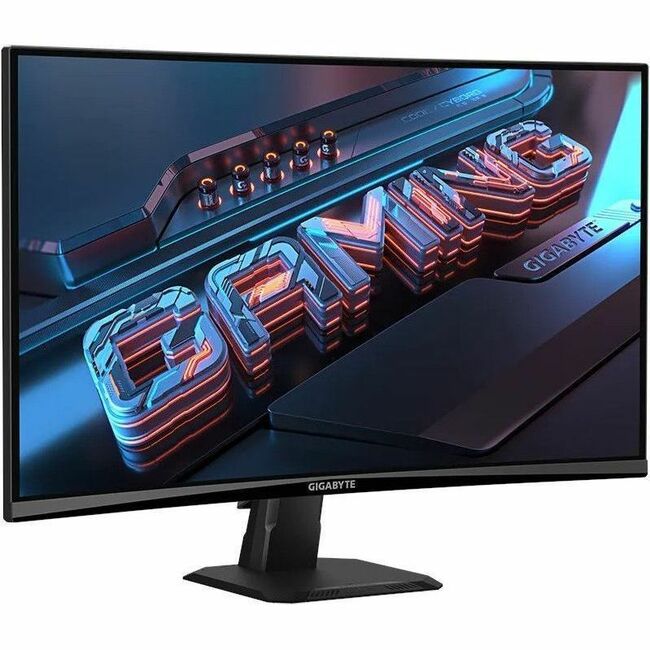 GIGABYTE GS27QC 27" Class WQHD Curved Screen Gaming LED Monitor - 16:9 - Black