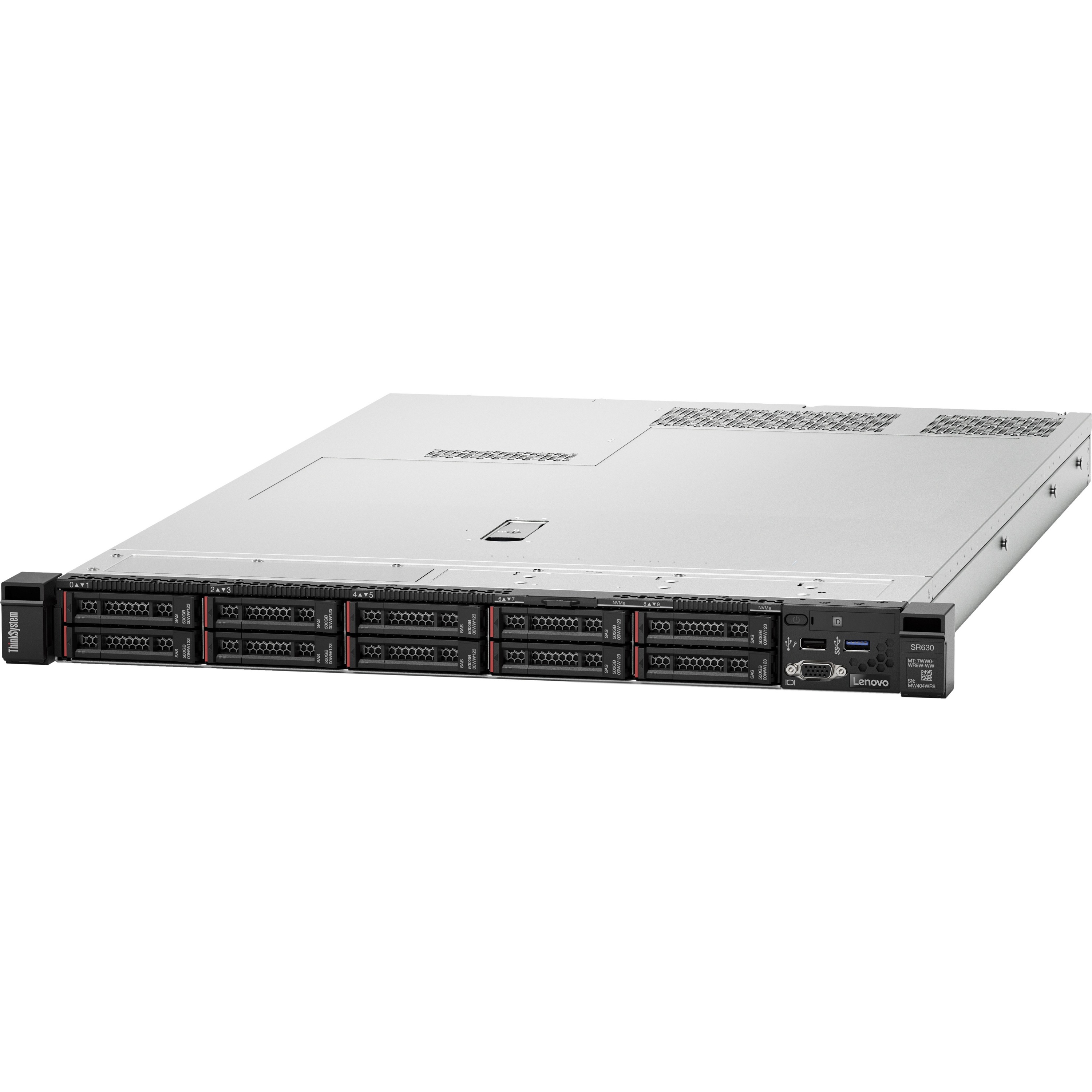 Lenovo ThinkSystem SR630 7X02A0CJNA 1U Rack Server - 1 Xeon Silver 4216 2.10 GHz - 16 GB RAM - Serial ATA/600 Controller