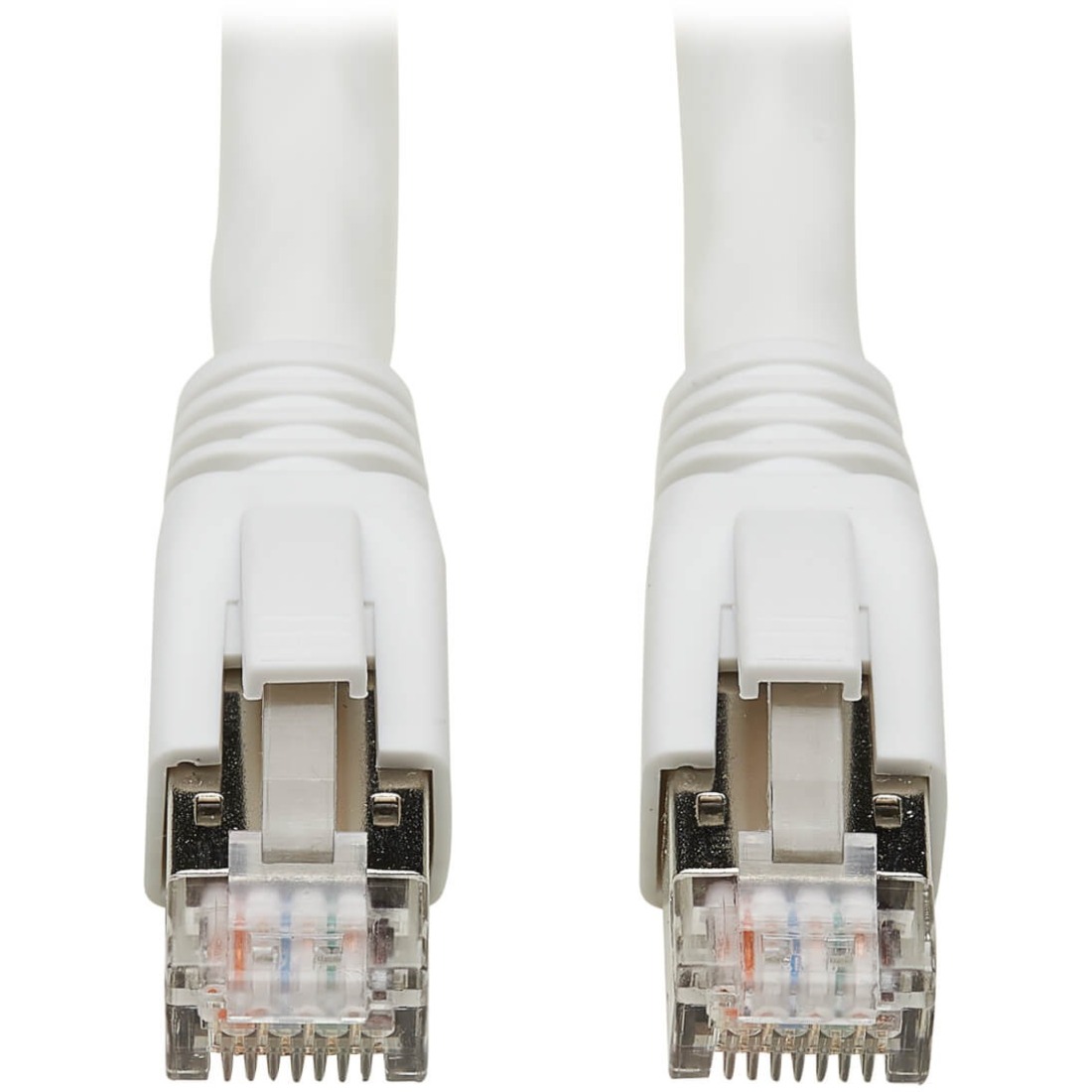 Eaton Tripp Lite Series Cat8 25G/40G-Certified Snagless Shielded S/FTP Ethernet Cable (RJ45 M/M), PoE, White, 40 ft. (12.19 m), TAA