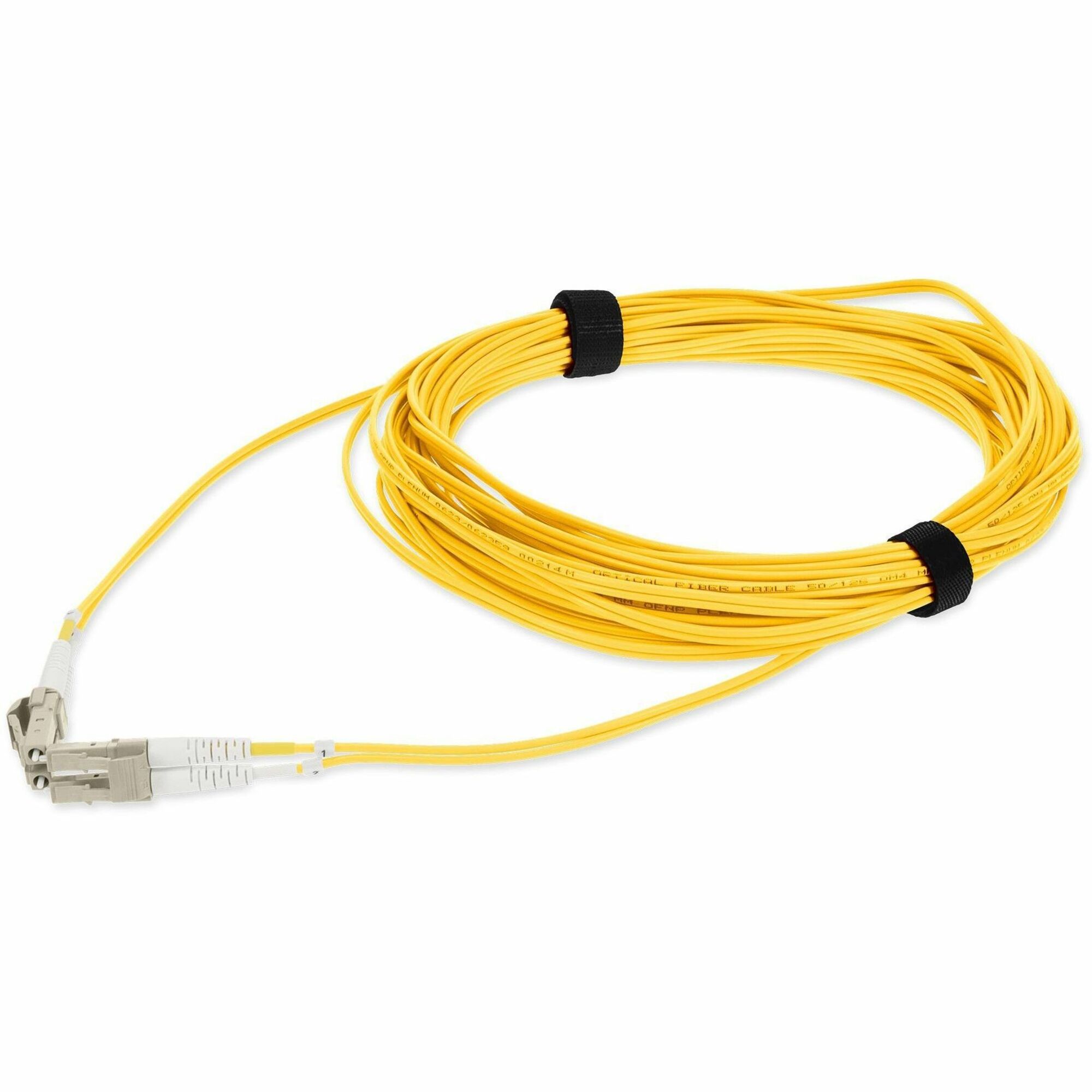 AddOn 1m LC to LC Yellow OM4 Duplex OFNP (Plenum-Rated) TAA Fiber Patch Cable