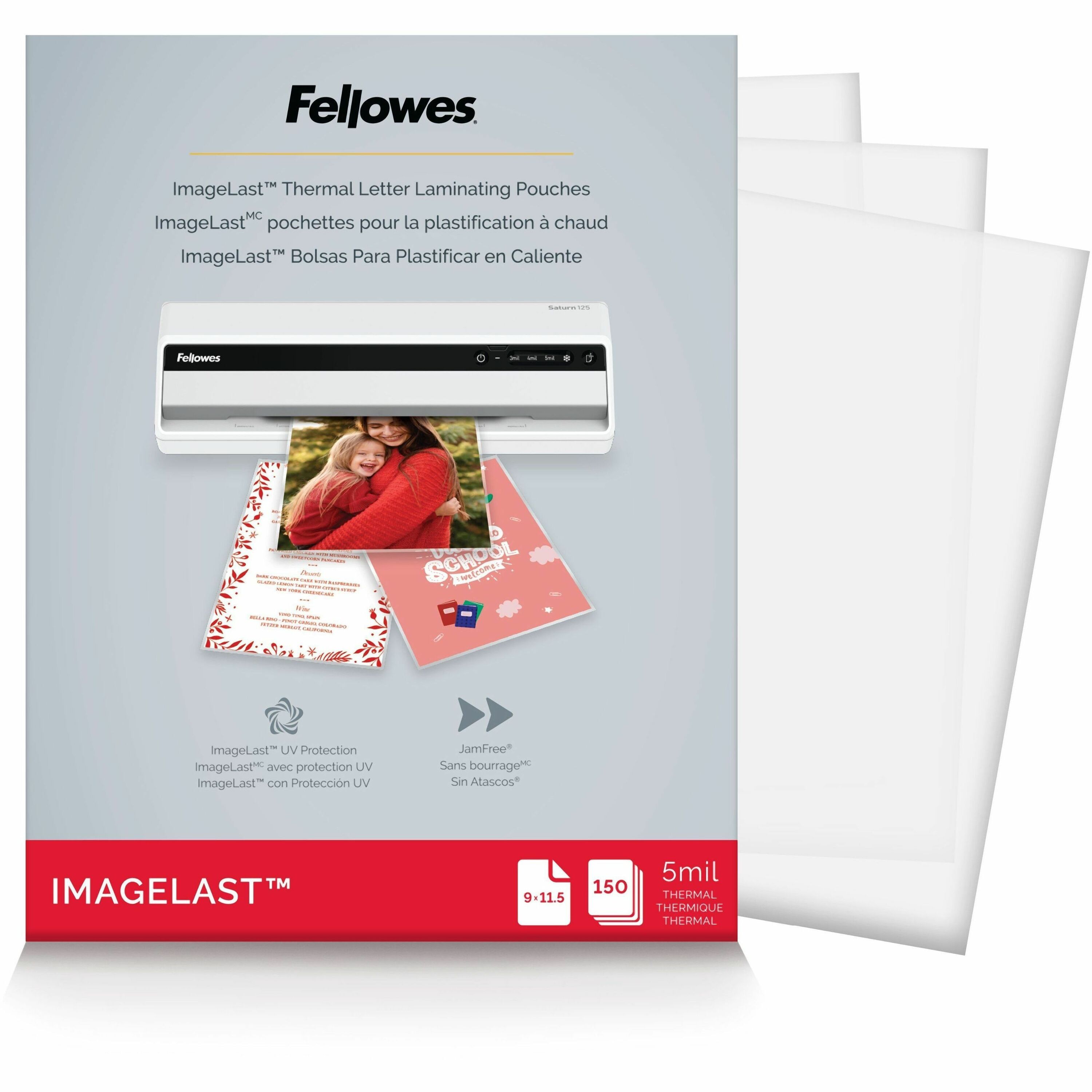 Fellowes ImageLast Jam-Free Premium Thermal Laminating Pouches
