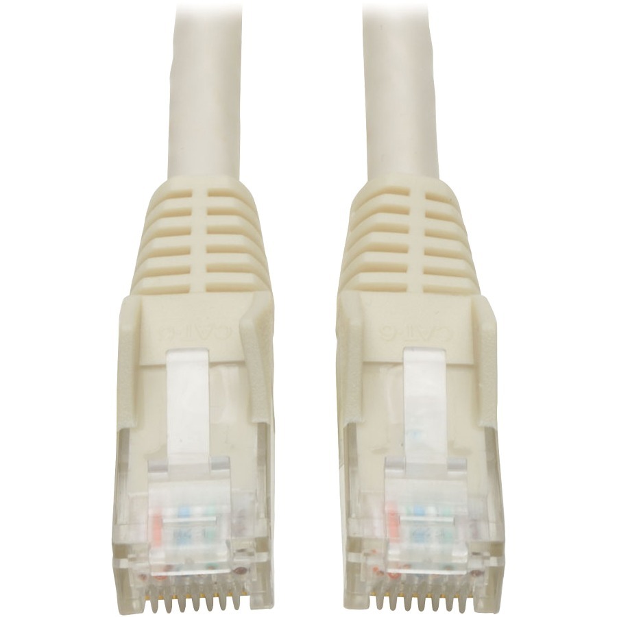 Tripp Lite by Eaton Cat6 Gigabit Snagless Molded (UTP) Ethernet Cable (RJ45 M/M) PoE White 2 ft. (0.61 m)