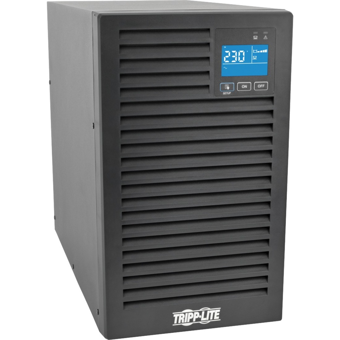 Tripp Lite by Eaton UPS SmartOnline 230V 2kVA 1800W On-Line Double-Conversion UPS Tower Extended Run Network Card Options LCD USB DB9