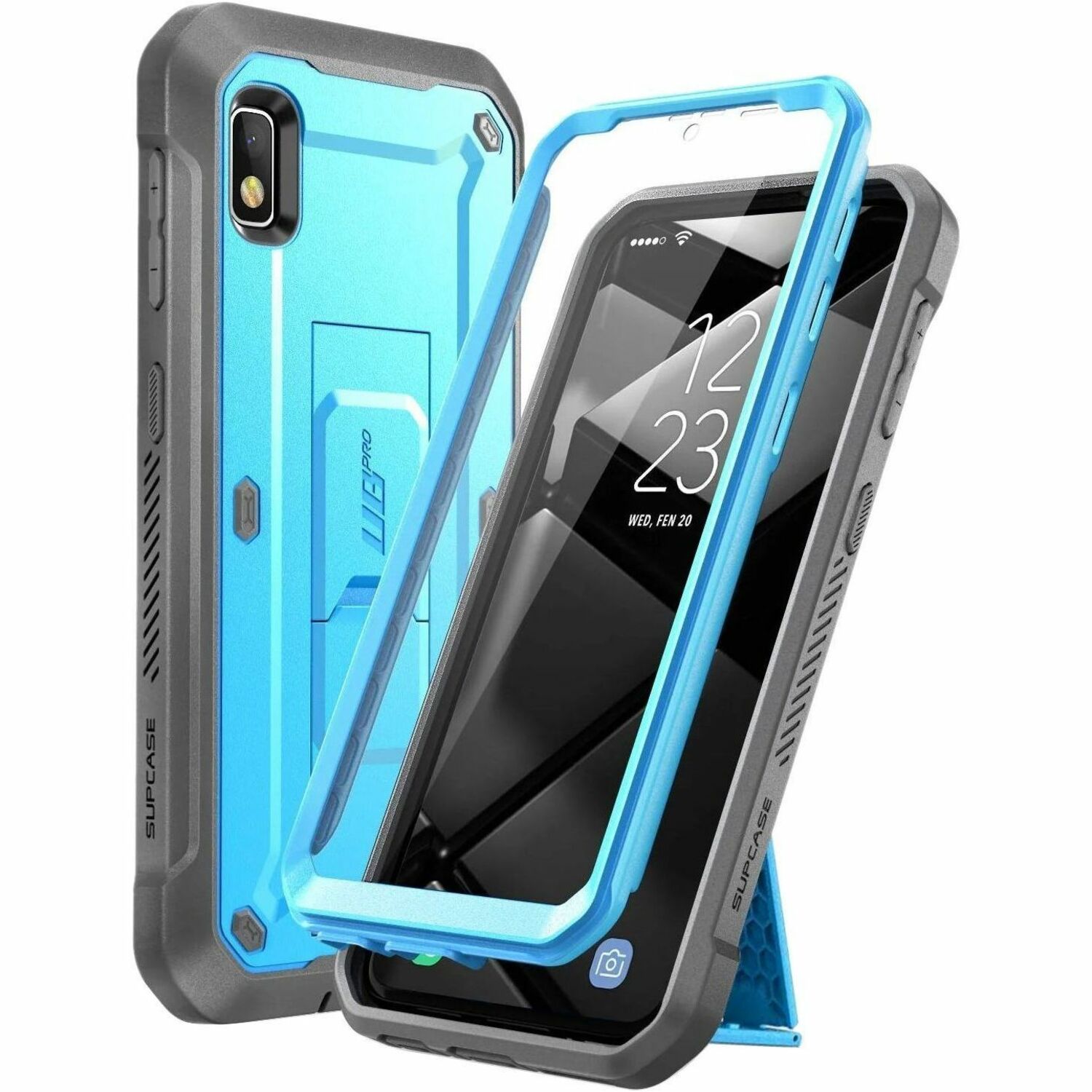 SUPCASE Unicorn Beetle Pro Rugged Carrying Case (Holster) Samsung Galaxy A10e Smartphone - Blue