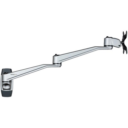 StarTech Wall Mount Monitor Arm, Articulating/Adjustable Ergonomic VESA Monitor Arm (20" Long), Display up to 34" (30.9lb/14kg), TAA