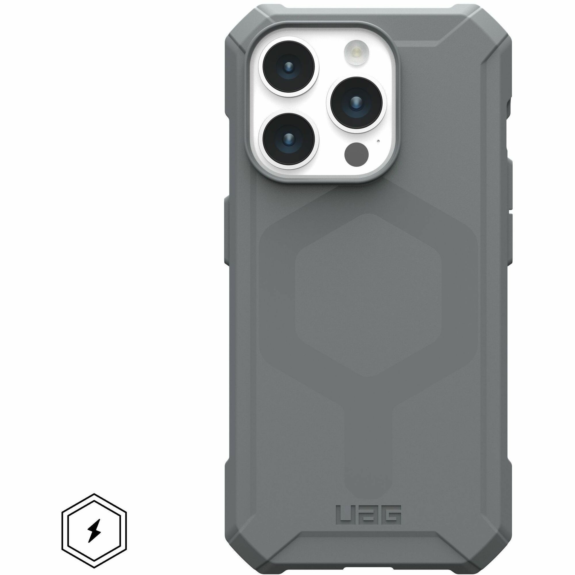 Urban Armor Gear Essential Armor iPhone 15 Pro Case - Silver