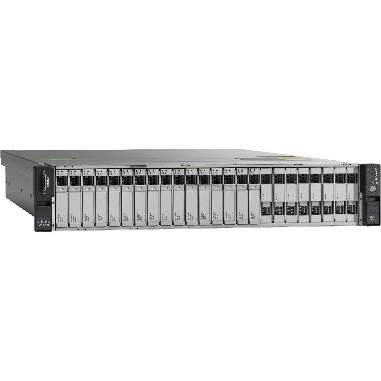 Cisco C240 M3 2U Rack-mountable Server - 2 x Intel Xeon E5-2660 v2 2.20 GHz - 384 GB RAM - 12.30 TB HDD - (14 x 900GB) HDD Configuration - 800 GB SSD - (2 x 400GB) SSD Configuration - Serial ATA/600, 6Gb/s SAS Controller