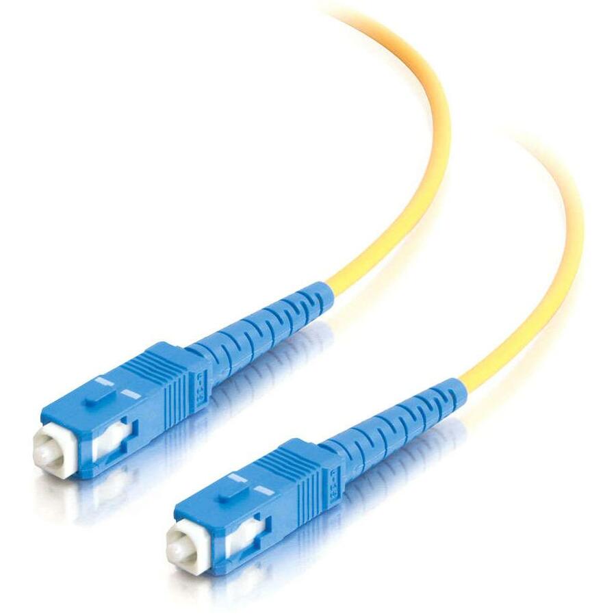 C2G-10m SC-SC 9/125 OS1 Simplex Singlemode PVC Fiber Optic Cable - Yellow