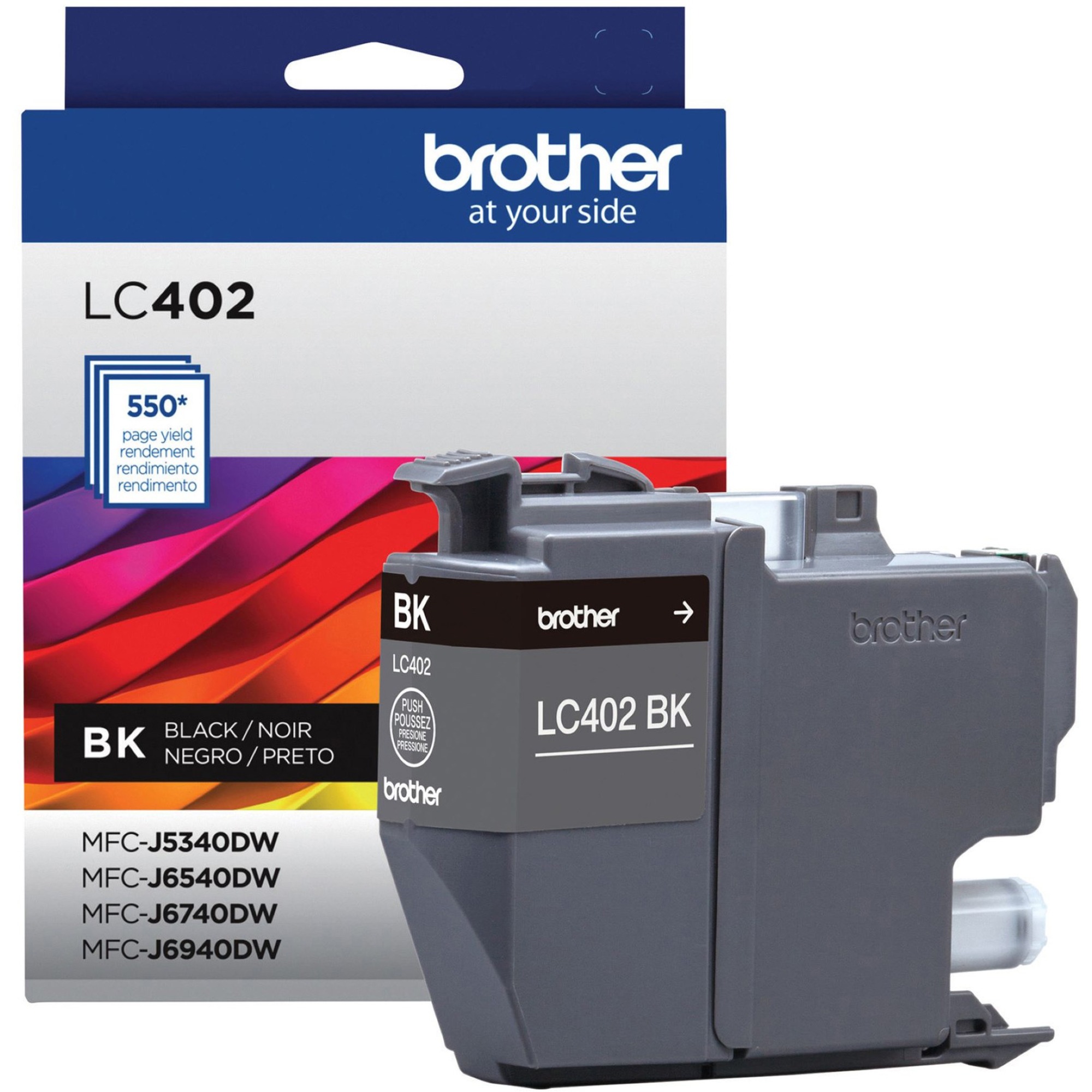 Brother LC402BKS Original Inkjet Ink Cartridge - Black - 1 Each
