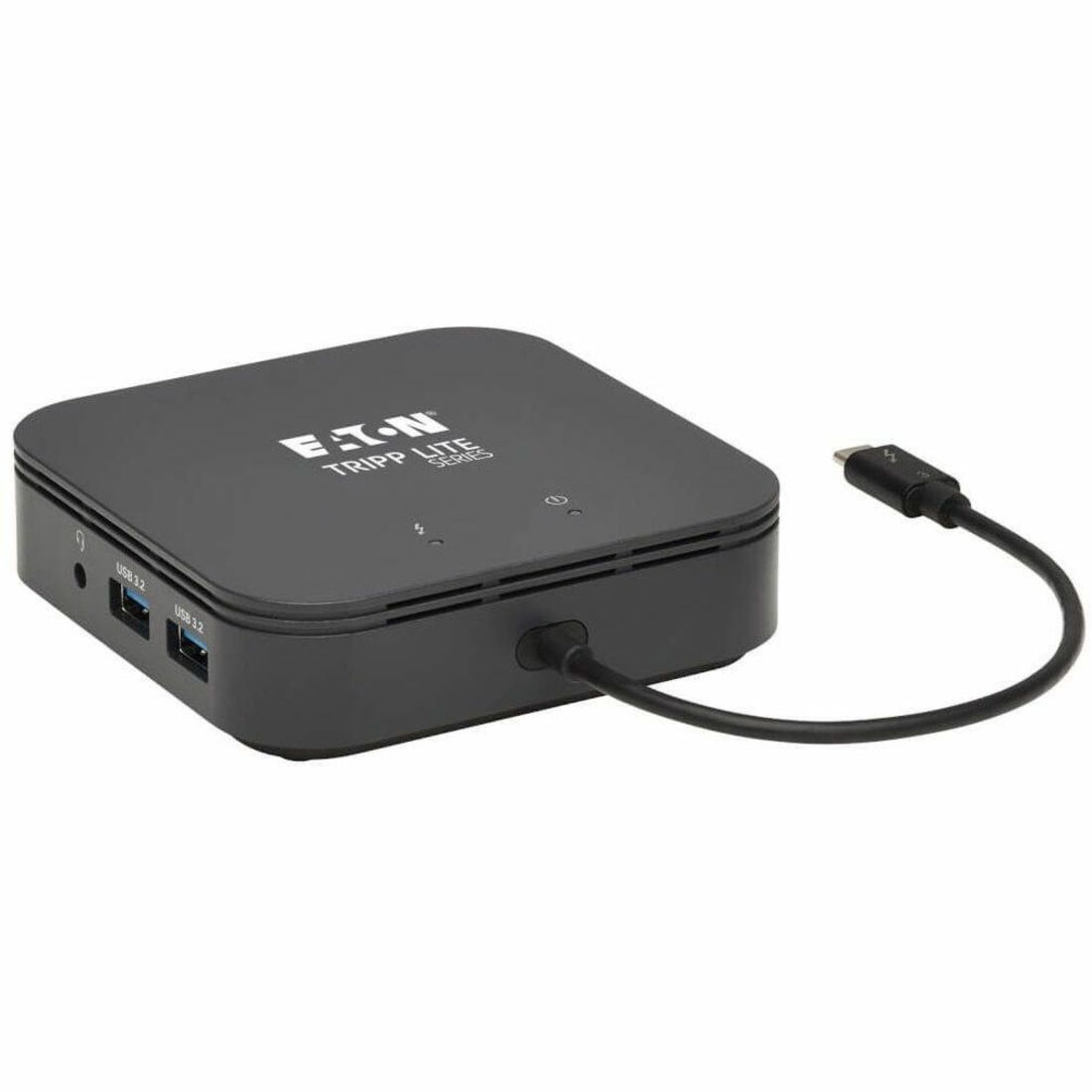 Tripp Lite by Eaton Thunderbolt 3 Dual Monitor Docking Station - 8K/30Hz DisplayPort 4K/60Hz HDMI USB 3.2 Gen 2 GbE 60W PD Charging - Black
