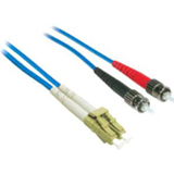 C2G-10m LC-ST 62.5/125 OM1 Duplex Multimode Fiber Optic Cable (Plenum-Rated) - Blue
