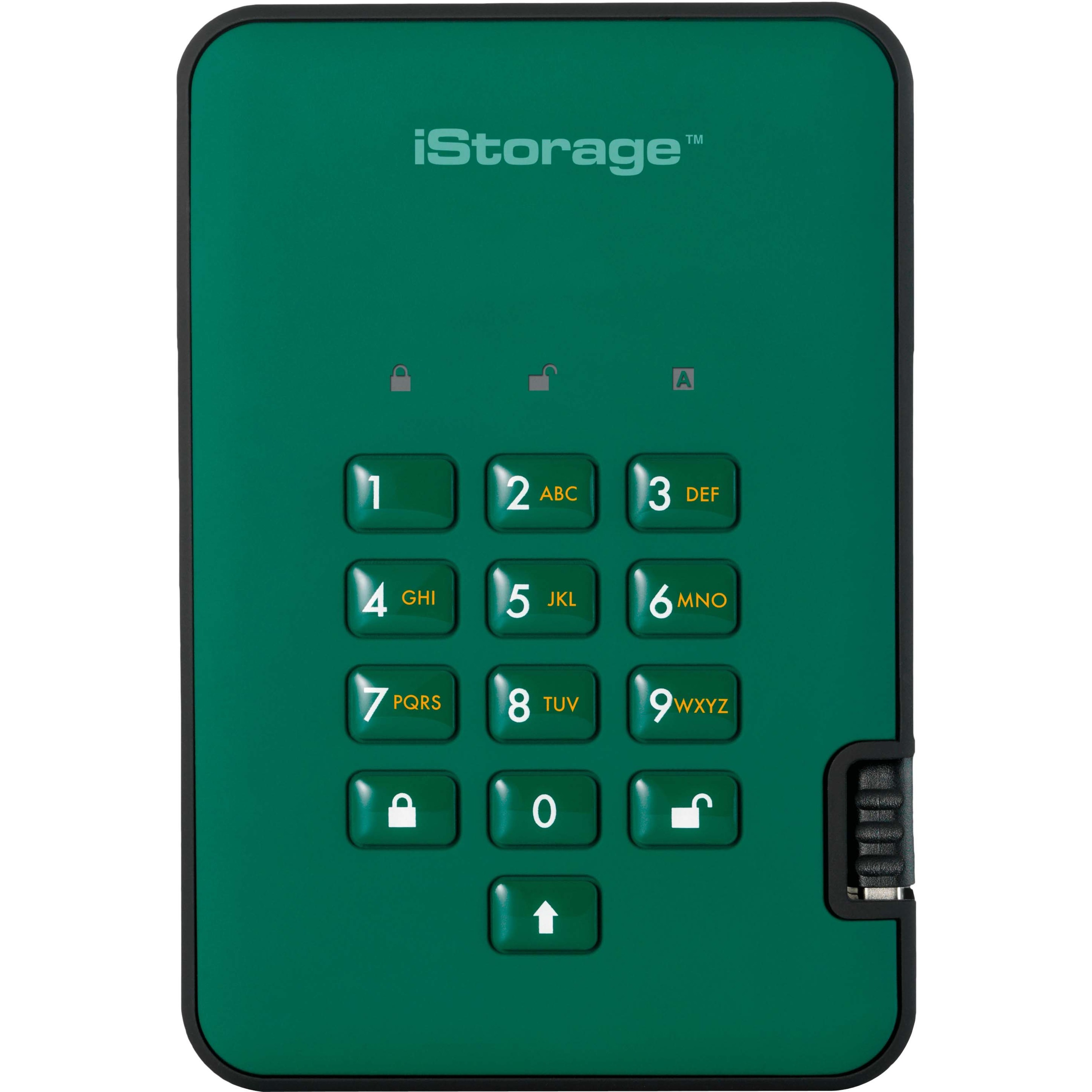 iStorage diskAshur2 SSD 1 TB Secure Portable Solid State Drive | Black | Incorporated Common Criteria EAL 5+ | PIN protected | AES-XTS 256-bit Full Disk Hardware Encryption | Dust/Water Resistant | TAA Compliant