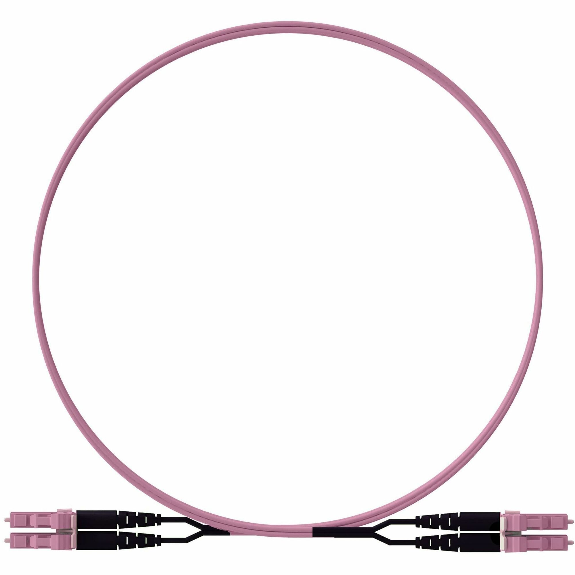 Panduit OM4+ 2f 1.6mm PC OFNP LC Key J / LC Dup Std Polarity Ult IL RO Jacket 2m