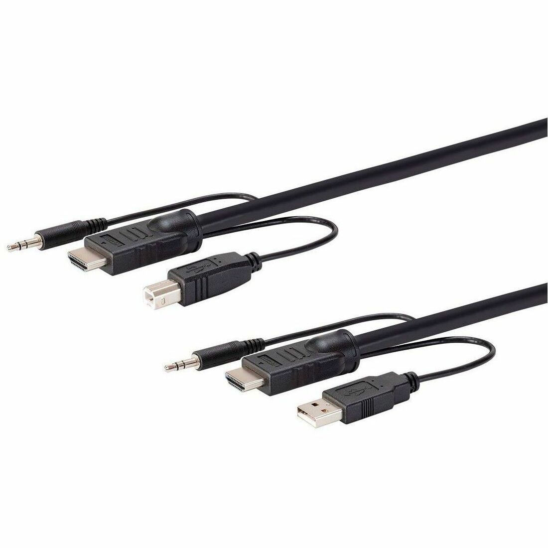 Monoprice Switch Series HDMI USB 3.5mm Audio Combo Cable for KVM Switches 10ft