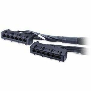 APC Data Distribution Cable, CAT6 UTP CMR 6XRJ-45 Black, 13FT (3.9M)