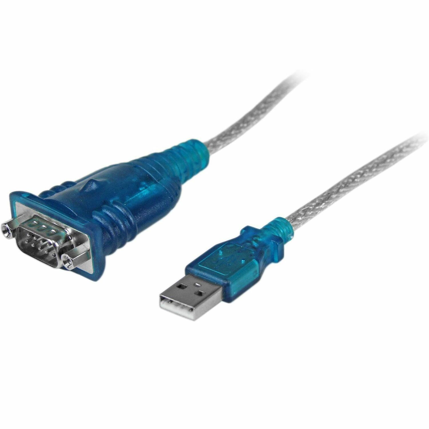 StarTech 17in (43cm) 1-Port USB to Serial Adapter Cable, USB-A to DB9 RS232, USB to RS232 Adapter, Prolific Chipset - M/M