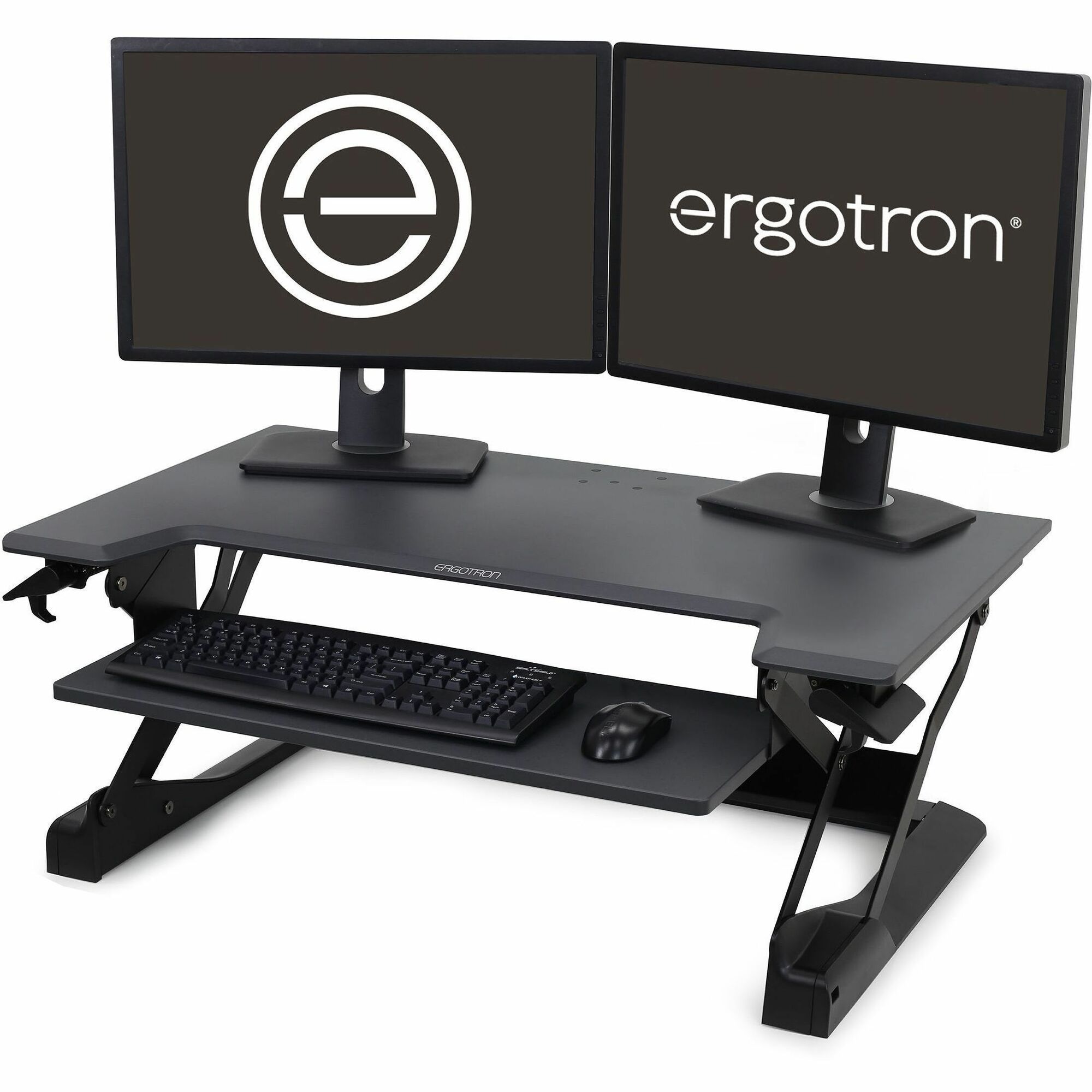 Ergotron WorkFit-TL, Standing Desk Workstation (black with grey surface)