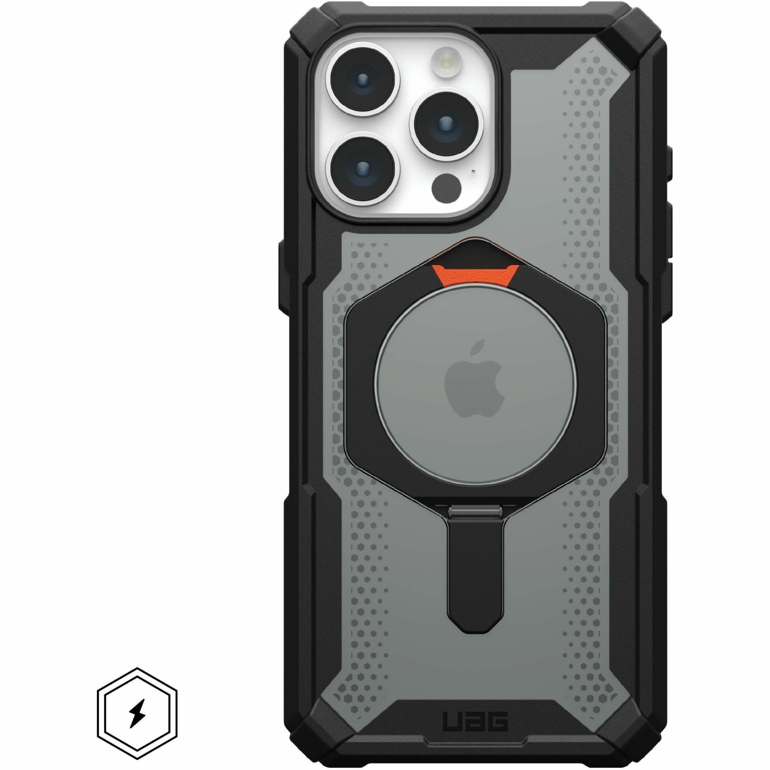 Urban Armor Gear Plasma XTE iPhone 15 Pro Max Case - Black/Orange