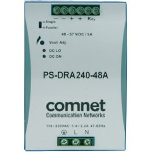 Comnet Industrial DIN Rail Mounting 240 Watt @ 48 Volt Power Supply
