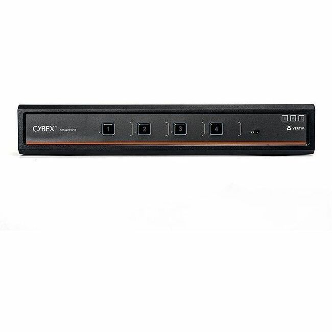 Vertiv Avocent Cybex SC900 Secure Desktop KVM Switch, Dual Head Monitor, 4 Port, Common Access Card, NIAP Version 4.0, TAA Compliant (SC940DPHC-400)