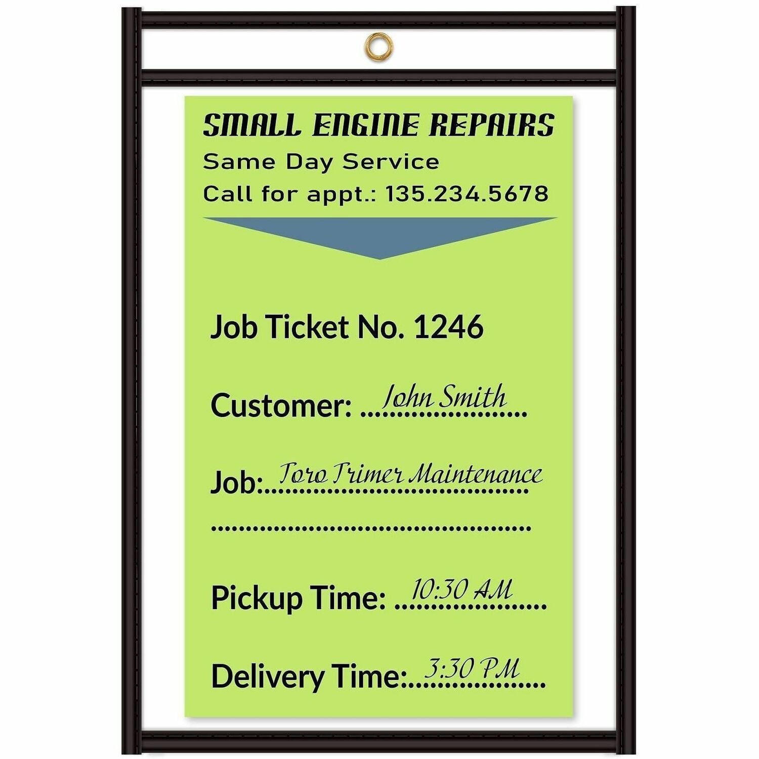 C-Line Shop Ticket Holders, Stitched