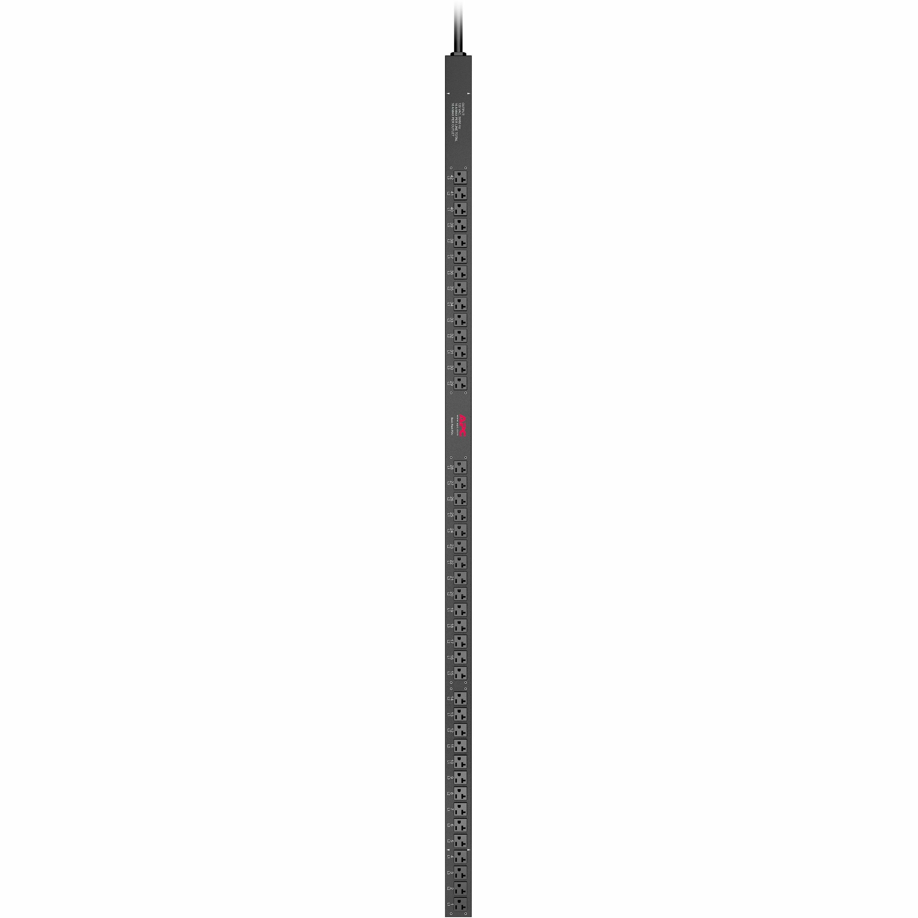 APC NetShelter Basic Rack PDU, Zero U, 5.7kW, 120V, 42 NEMA 5-20 outlet