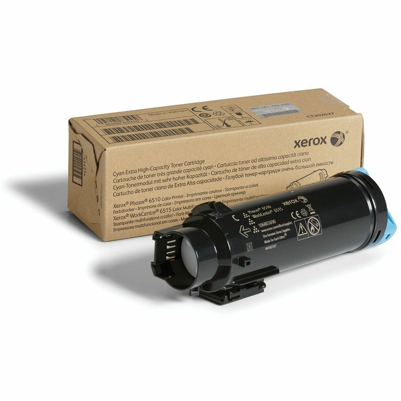 Xerox Genuine Phaser® 6510, WorkCentre® 6515 Cyan Extra High capacity Toner Cartridge (4300 Pages) - 106R03690