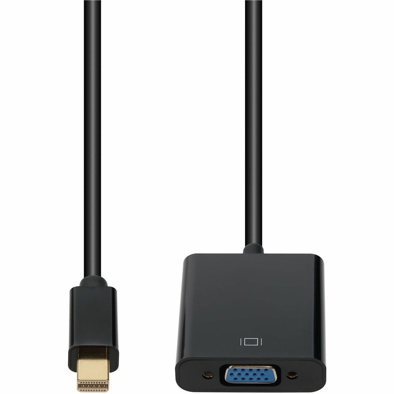 AddOn 8in Mini-DisplayPort (Male) to VGA (Female) Black Adapter, 1080P 60Hz