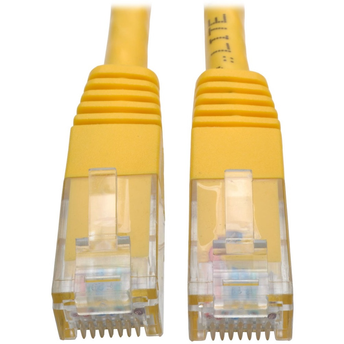 Tripp Lite by Eaton Cat6 Gigabit Molded (UTP) Ethernet Cable (RJ45 M/M) PoE Yellow 2 ft. (0.61 m)