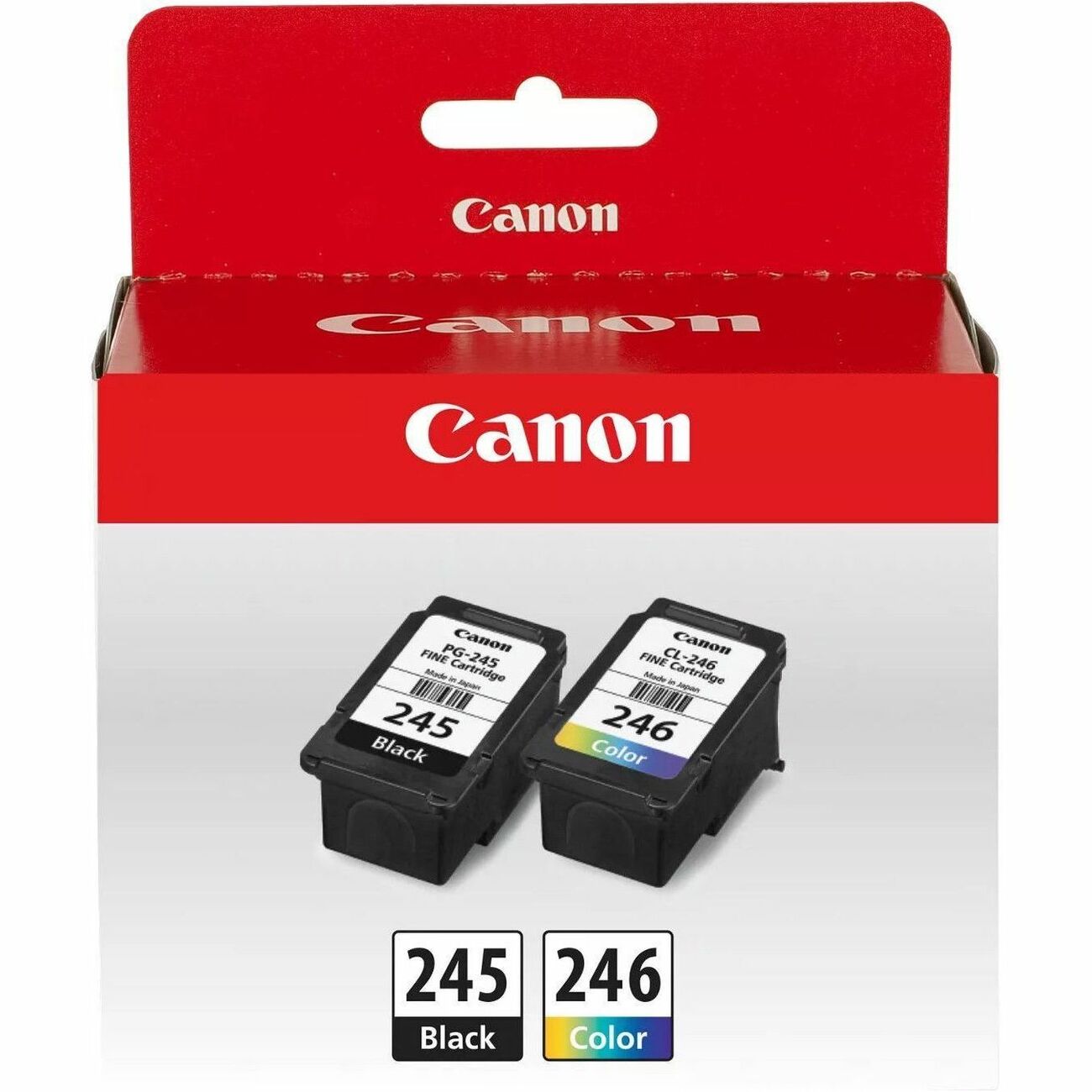 Canon PG-245 & CL-246 Original Inkjet Ink Cartridge - Value Pack - Black, Cyan, Magenta, Yellow - 2 Pack