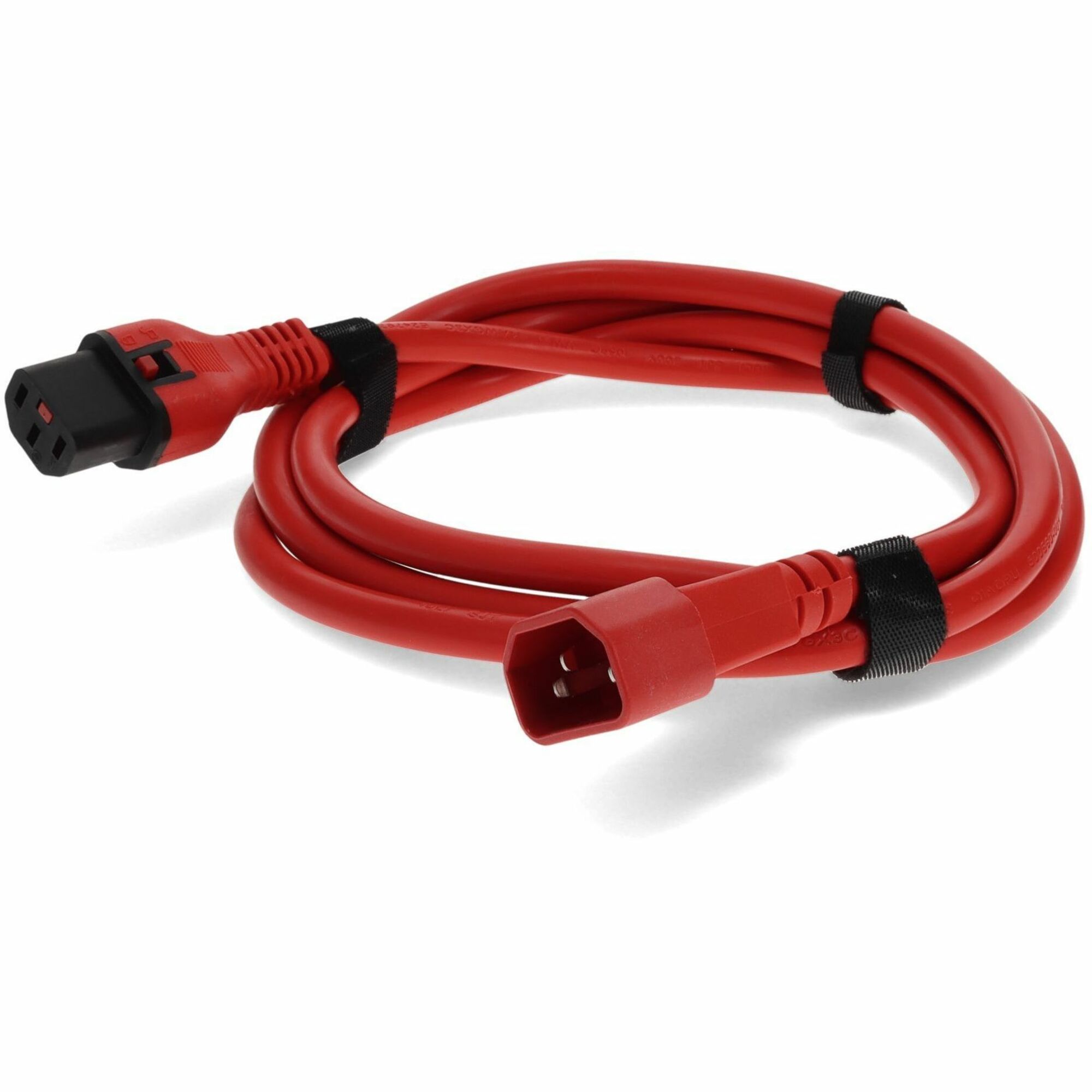 AddOn 6ft C13 (Locking) Female to C14 (Locking) Male 14AWG 15A Red 100-250V Power Cable