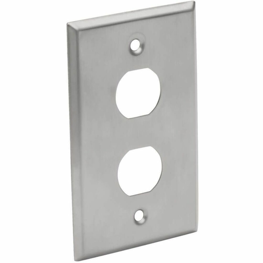 Tripp Lite by Eaton 2-Port Single Gang Faceplate Stainless Steel Industrial Grade IP44 TAA