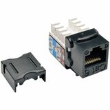 Tripp Lite by Eaton Cat6/Cat5e 110 Style Punch Down Keystone Jack - Black 10-Pack TAA