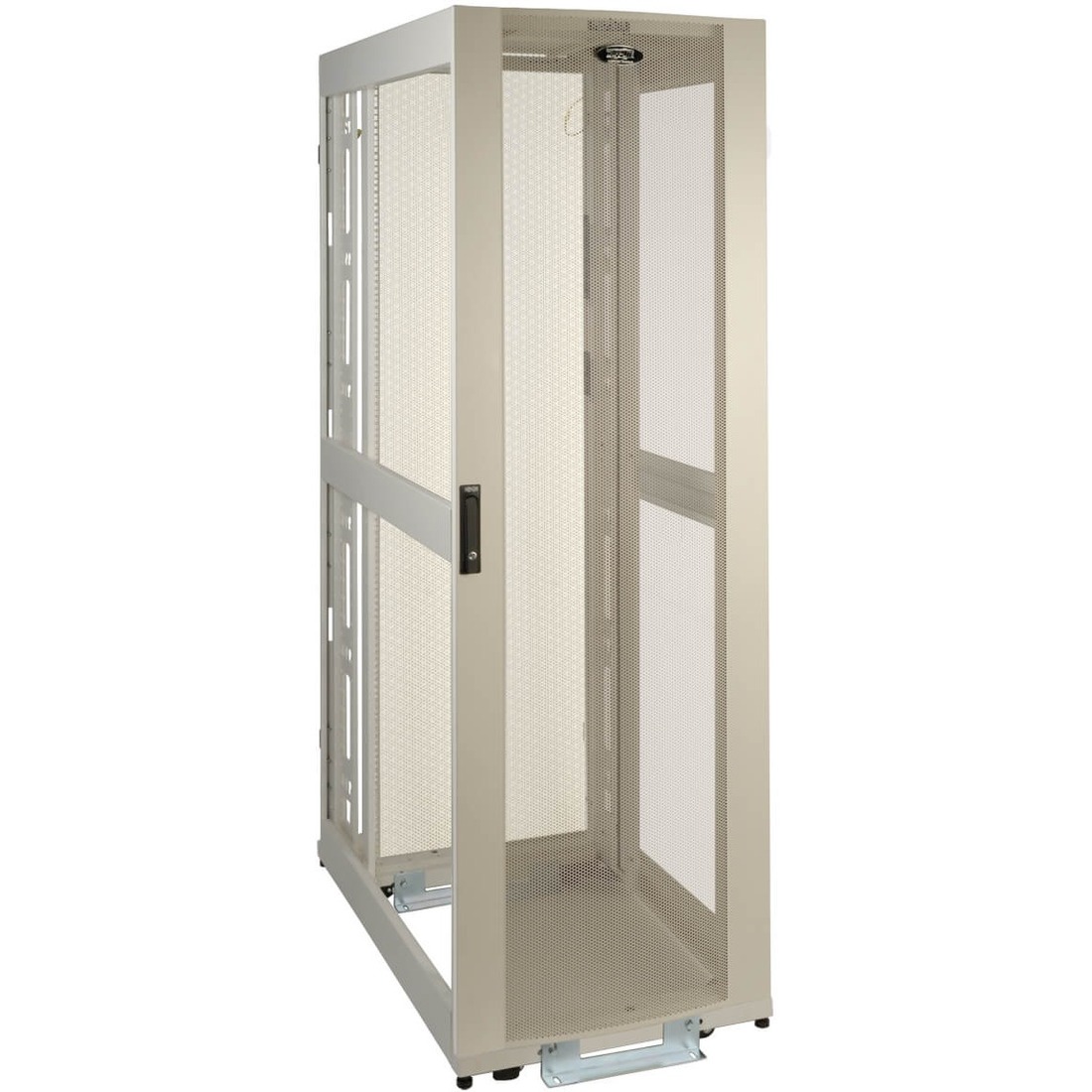 Tripp Lite by Eaton 42U SmartRack White Standard-Depth Rack Enclosure - side panels not included