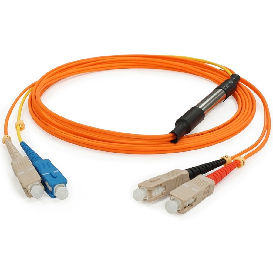 AddOn 2m SC to SC OM2 & OS1 Duplex OFNR (Riser-Rated) Fiber Mode Conditioning Cable