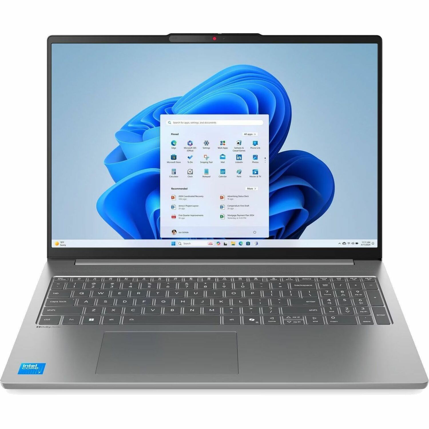 Lenovo IdeaPad Slim 5 16IRH10R 83J1002SUS 16" Touchscreen Notebook - WUXGA - 60 Hz - Intel Core 7 2nd Gen 240H - 16 GB - 512 GB SSD - English Keyboard - Luna Gray