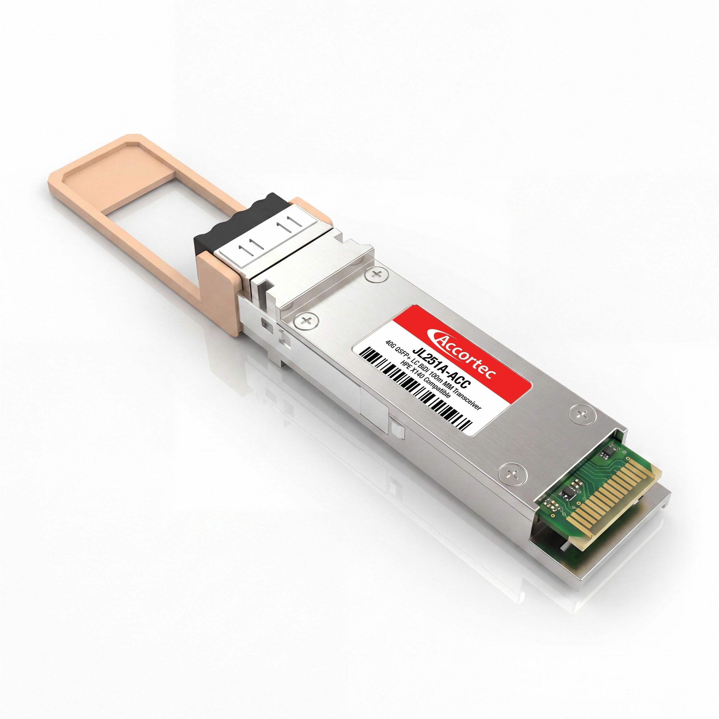 Accortec40G QSFP+ LC BiDi 100m MM Transceiver HPE X140 Compatible