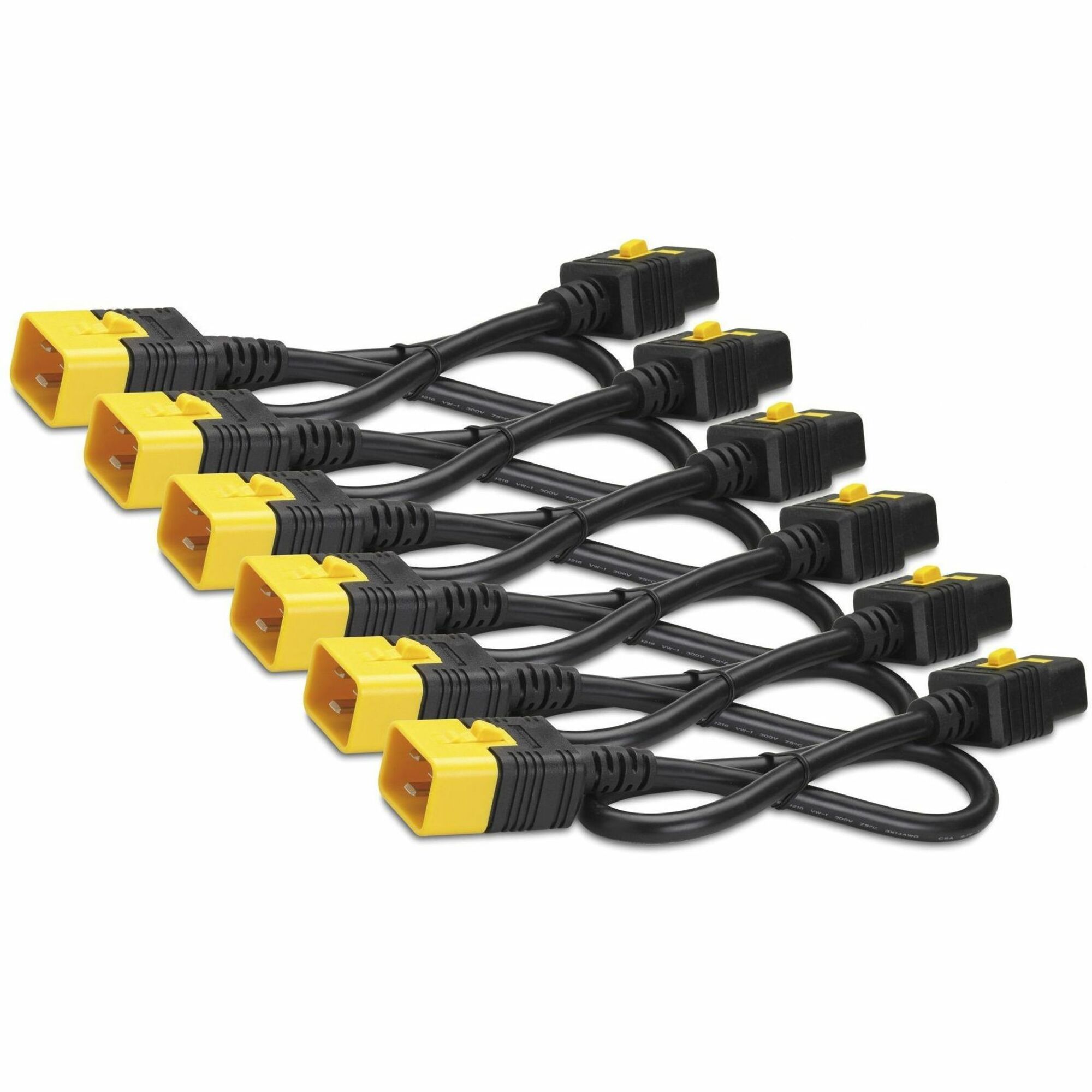 APC NetShelter Power Cord Kit (6 ea), Locking, C19 to C20, 1.8m