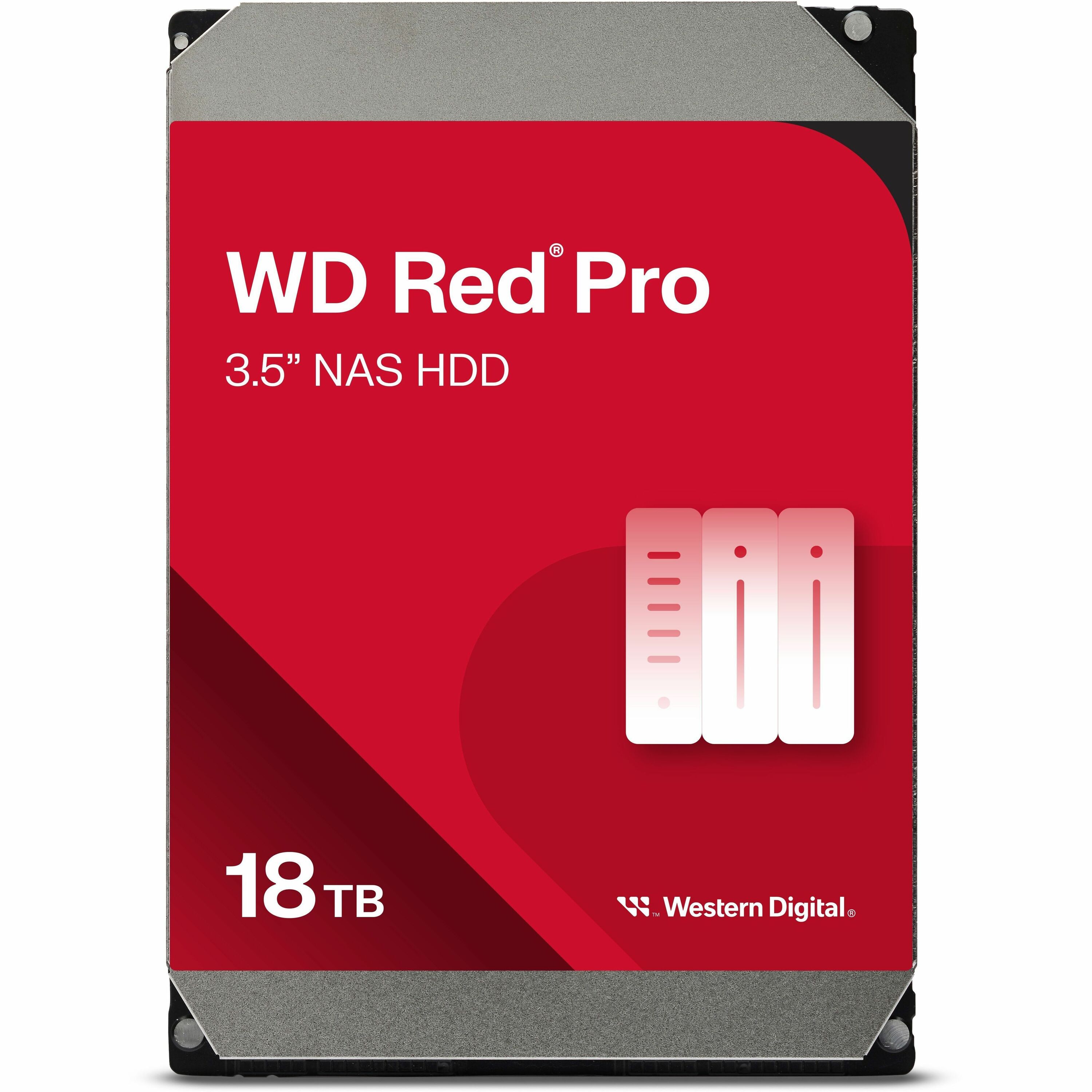 WD Red Pro WD181KFGX 18 TB Hard Drive - 3.5" Internal - SATA (SATA/600) - Conventional Magnetic Recording (CMR) Method