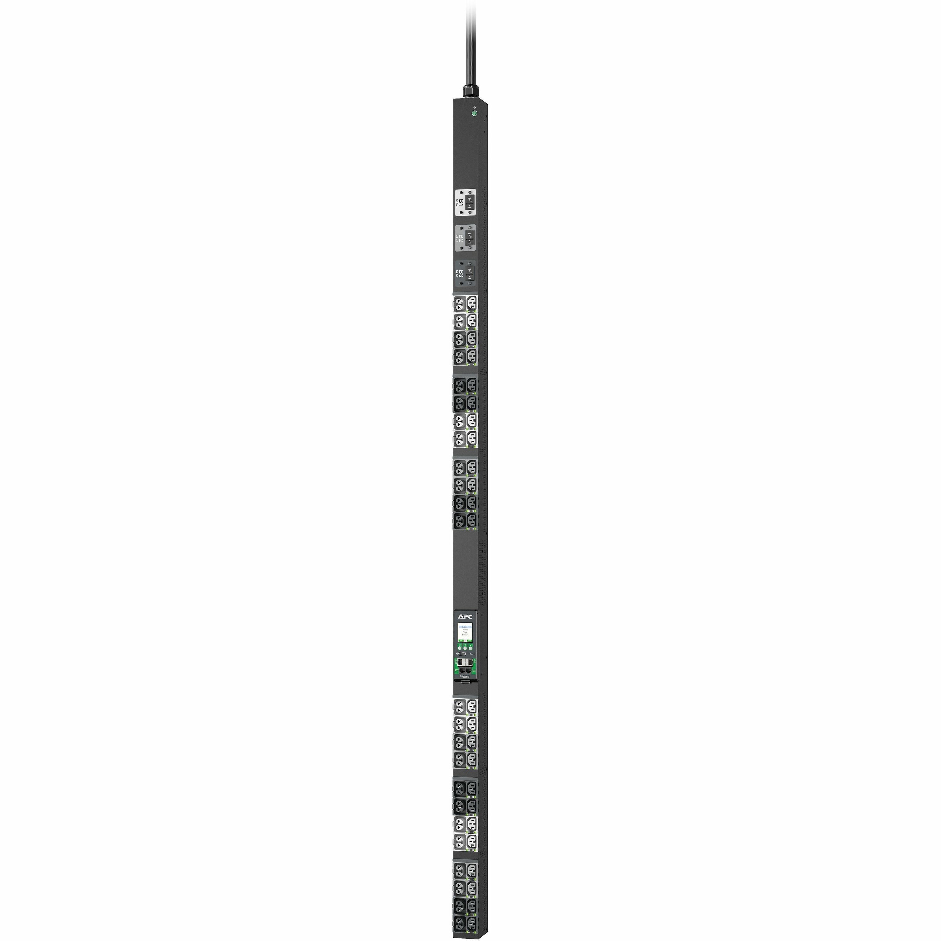 APC NetShelter Rack PDU Advanced, Switched, 3Phase, 8.6kW, 208V 30A, 48 Outlets, L21-30P