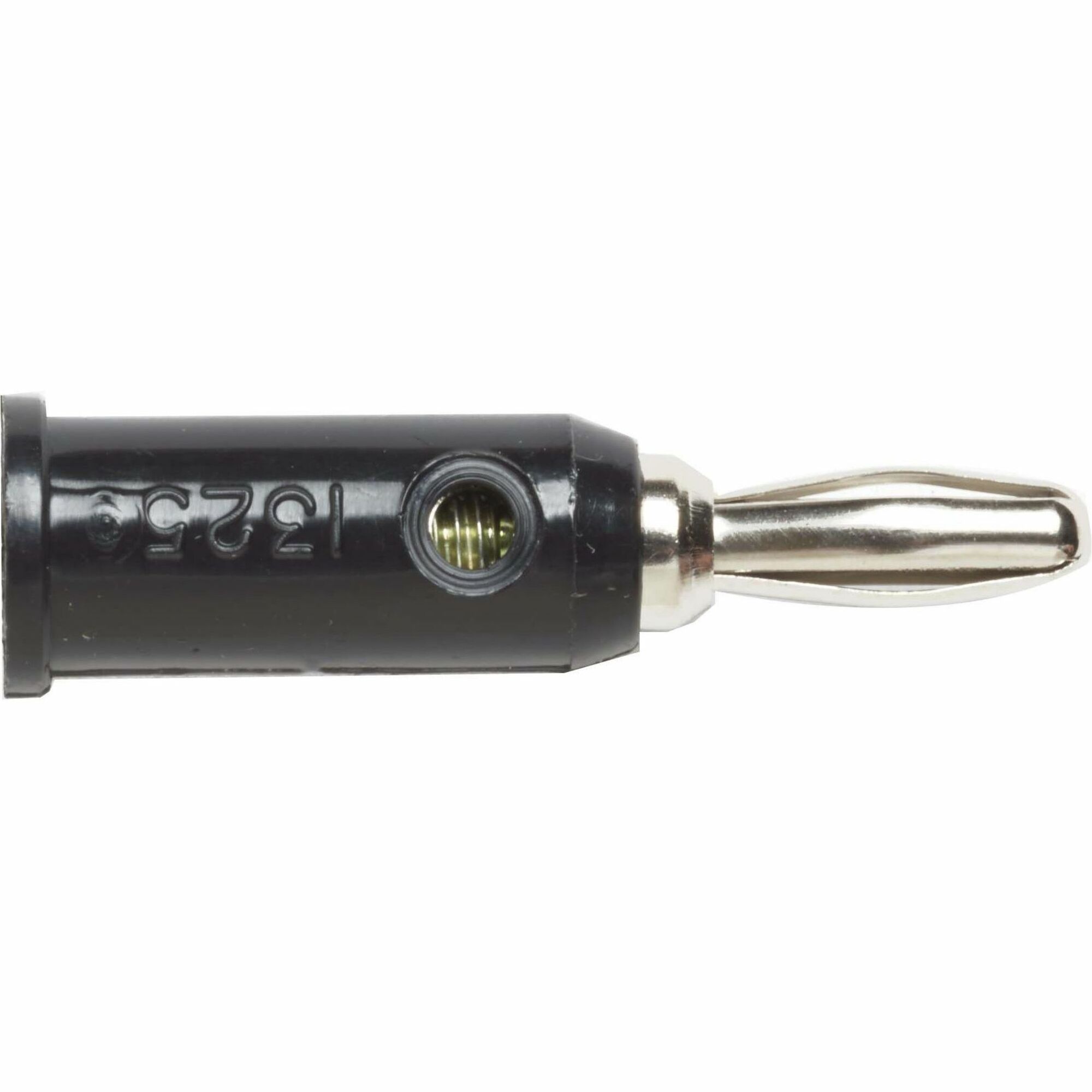 Pomona Do-It-Yourself Solderless Stackup Banana Plug, 10 Per Package, Black