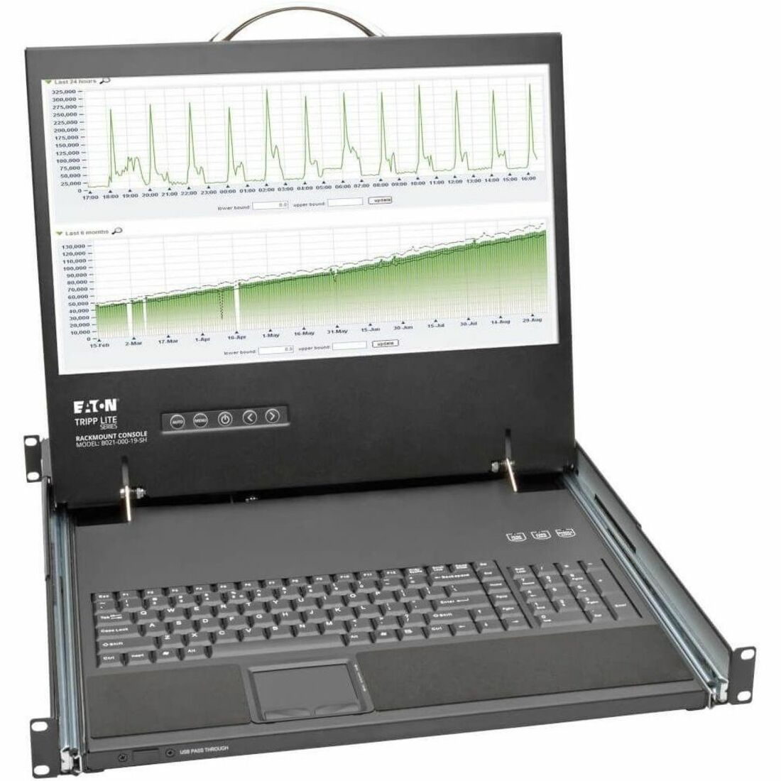 Eaton Tripp Lite Series 1U Rack-Mount Console with 19-in. LCD, Short-Depth; TAA Compliant