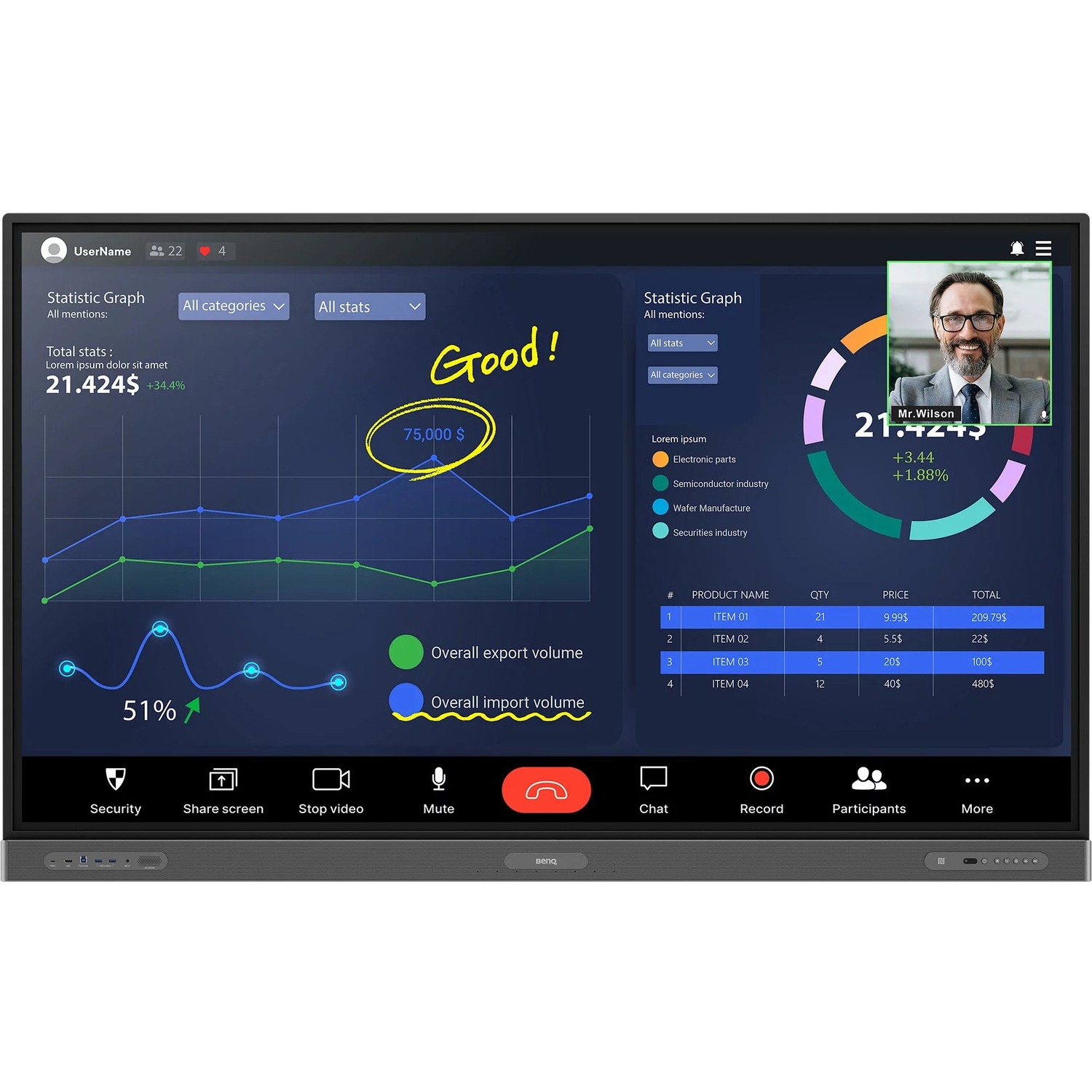 BenQ Pro Series Education Interactive Display | RP8603