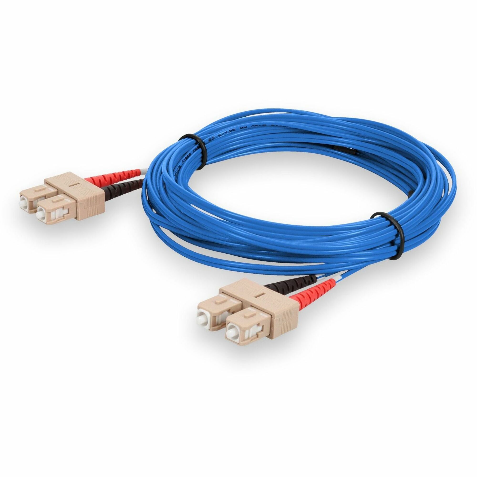 AddOn 10m SC to SC Blue OM1 Duplex OFNR (Riser-Rated) MMF Fiber Patch Cable