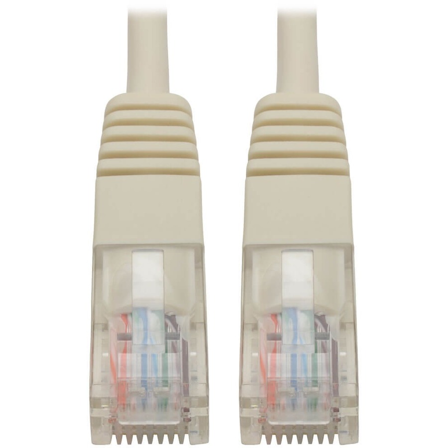 Eaton Tripp Lite Series Cat5e 350 MHz Molded (UTP) Ethernet Cable (RJ45 M/M), PoE - White, 1 ft. (0.31 m)