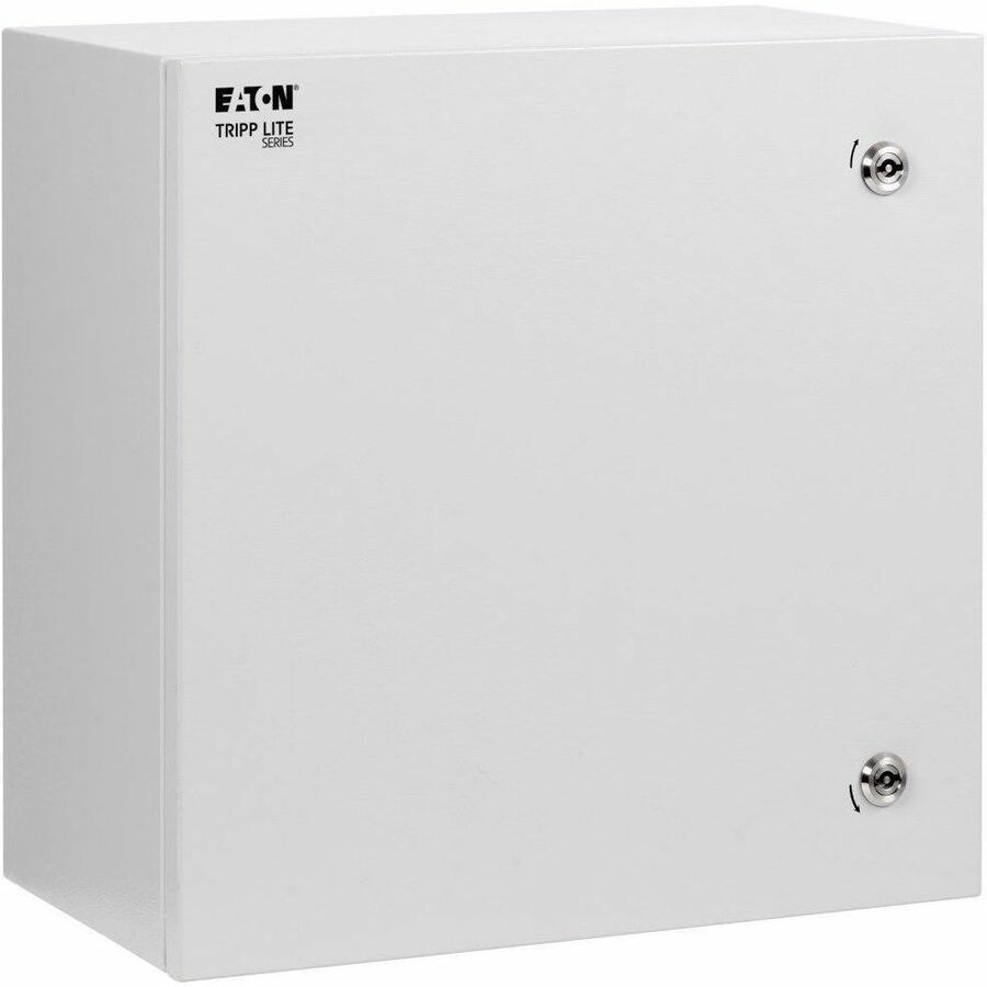 Tripp Lite by Eaton SmartRack Outdoor Industrial Enclosure with Lock - NEMA 4, Surface Mount, Metal Construction, 18 x 18 x 6 in., Gray