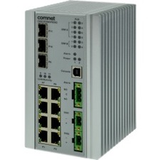 Comnet Industrially Hardened 11 Port Managed Ethernet Switch