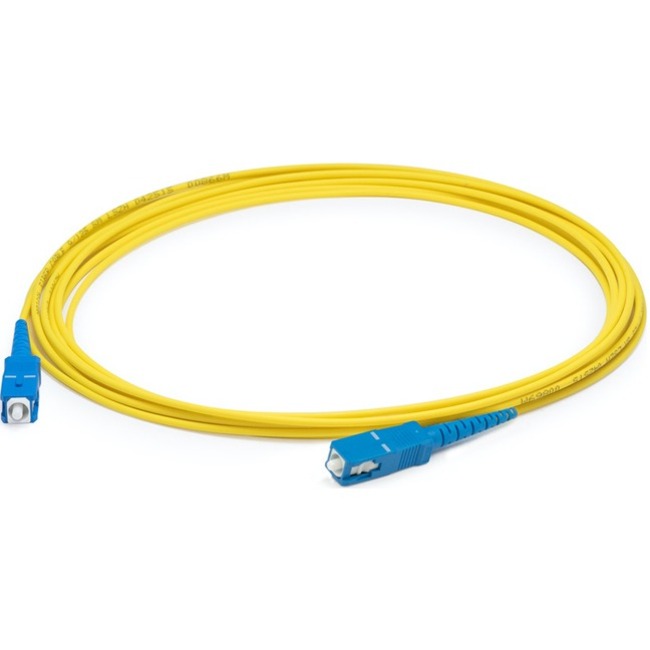 AddOn 31m SC to SC Yellow OS2 Simplex OFNR (Riser-Rated) SMF Fiber Patch Cable
