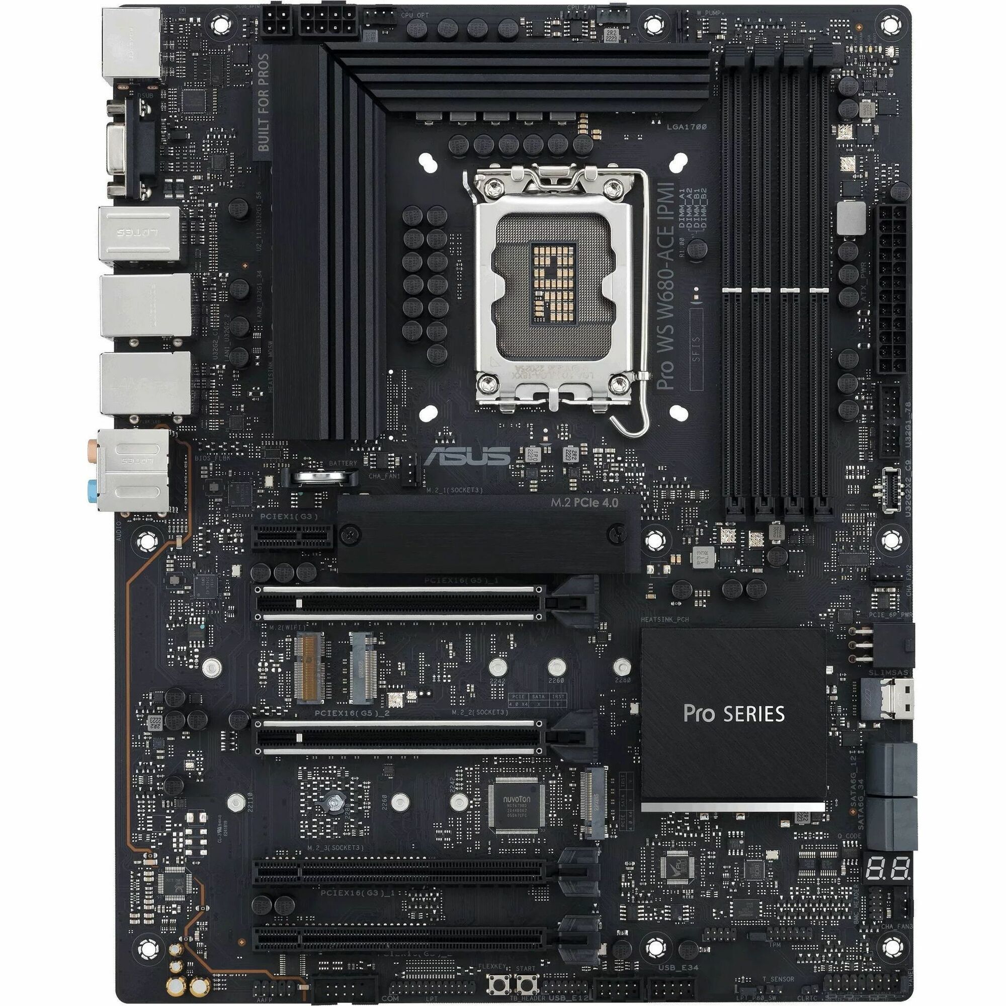 Asus WS W680-ACE IPMI Workstation Motherboard - Intel W680 Chipset - Socket LGA-1700 - ATX